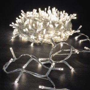 200 LED Διάφανο/Λευκό Επεκτεινόμενο Σταθερό Εσωτερικού Και Εξωτερικού Χώρου 10μ. Iliadis