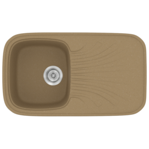 Νεροχύτης Classic 315 Metallic Coffee Ένθετος 82x50εκ. Sanitec