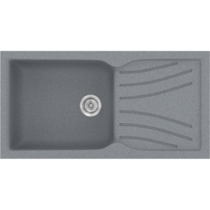 Νεροχύτης Classic 324 Metallic Silver Ένθετος 100x50εκ. Sanitec