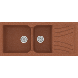 Νεροχύτης Classic 323 Granite Terracota Ένθετος 115x50εκ. Sanitec