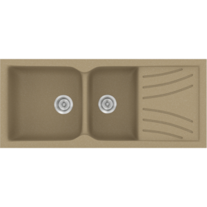 Νεροχύτης Classic 323 Metallic Cream Ένθετος 115x50εκ. Sanitec