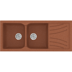 Νεροχύτης Classic 332 Granite Terracota Ένθετος 115x50εκ. Sanitec