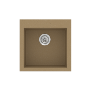 Νεροχύτης Classic 339 Metallic Coffee Ένθετος 50x50εκ. Sanitec