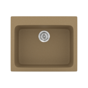 Νεροχύτης Classic 331 Metallic Coffee Ένθετος 60x50εκ. Sanitec