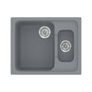 Νεροχύτης Classic 330 Metallic Silver Ένθετος 62x51εκ. Sanitec