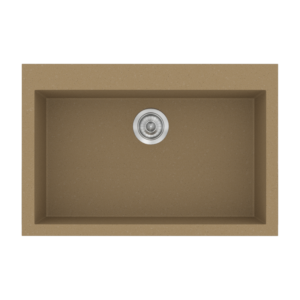 Νεροχύτης Classic 338 Metallic Coffee Ένθετος 70x50εκ. Sanitec