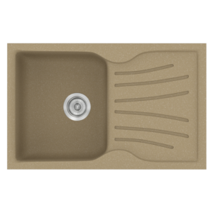 Νεροχύτης Classic 327 Metallic Cream Ένθετος 78x50εκ. Sanitec