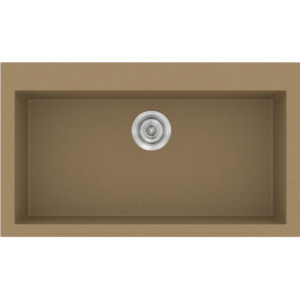 Νεροχύτης Classic 333 Metallic Coffee Ένθετος 79x50εκ. Sanitec