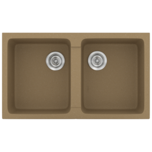 Νεροχύτης Classic 334 Metallic Coffee Ένθετος 86x50εκ. Sanitec