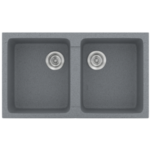 Νεροχύτης Classic 334 Metallic Silver Ένθετος 86x50εκ. Sanitec