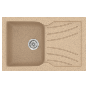 Νεροχύτης Classic 337 Granite Beige Ένθετος 86x50εκ. Sanitec