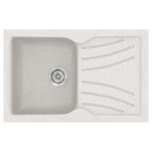 Νεροχύτης Classic 337 Metallic Ice Ένθετος 86x50εκ. Sanitec