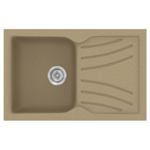 Νεροχύτης Classic 337 Metallic Cream Ένθετος 86x50εκ. Sanitec