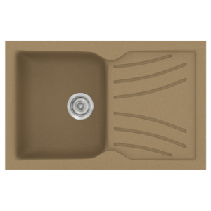 Νεροχύτης Classic 337 Metallic Coffee Ένθετος 86x50εκ. Sanitec