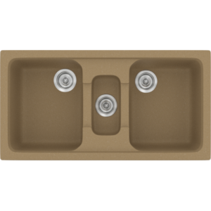 Νεροχύτης Classic 325 Metallic Coffee Ένθετος 97x51εκ. Sanitec