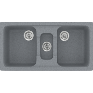 Νεροχύτης Classic 325 Metallic Silver Ένθετος 97x51εκ. Sanitec