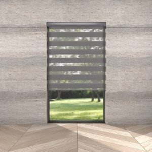 Double Roller DRF Zakynthos Steel Grey-0900 Coulisse