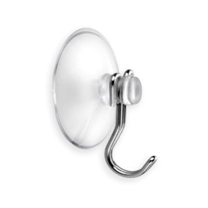 Κρεμάστρα Μονή Με Βεντούζα Σετ/4 Inox Χρώμιο Φ3,5x2,2εκ. Inofix