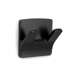 Αυτοκόλλητος Γάντζος Διπλός Μαύρο Ματ 6,5x3,2x6,0εκ. Inofix