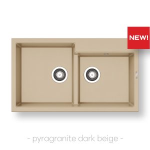 Νεροχύτης Ithaka Dark Beige Ένθετος 86x50εκ. Pyramis