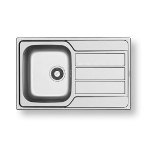 Νεροχύτης Athena Inox Σαγρέ Ένθετος 79x50εκ. Pyramis